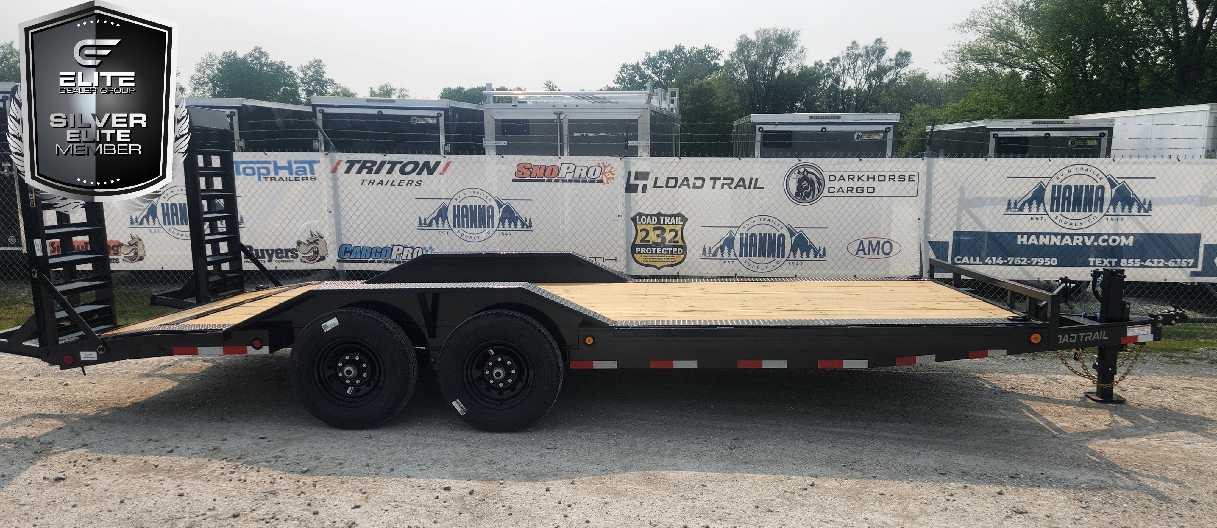 Load Trail 102' X 20 Tandem Axle 14,000 Lb Steel Car Hauler / Equipment Trailer